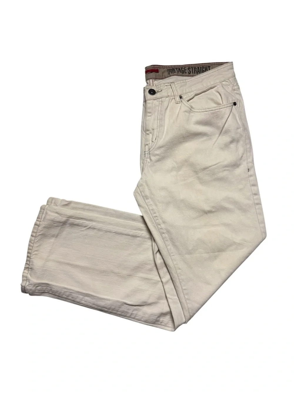 Converse One Star Men's Cream Vintage Straight-Leg denim Jeans